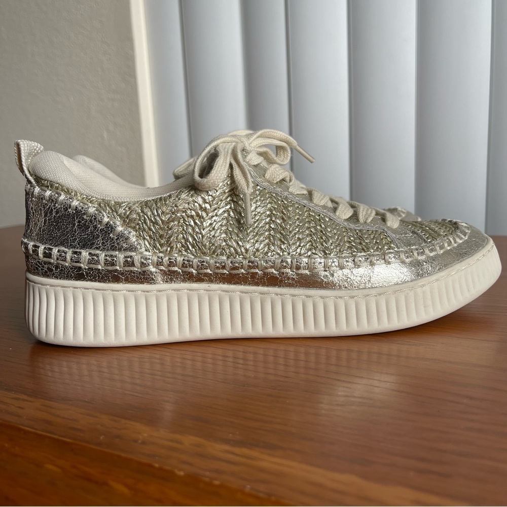 Dolce Vita Nicona Sneakers Gold Size 7 - Picture 5 of 13